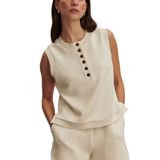 Varley Marla Button Placket Womens Tank - Pristine/L