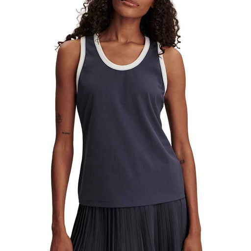 Varley Tegan Performance Womens Tennis Tank - Blue Nights/L