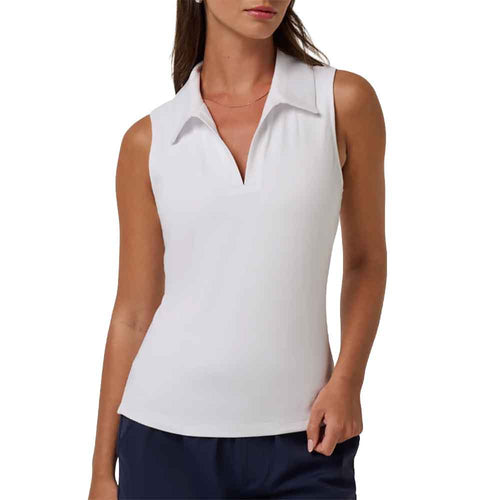 TravisMathew Skyloft Light Womens Sleeveless Golf Polo - 2