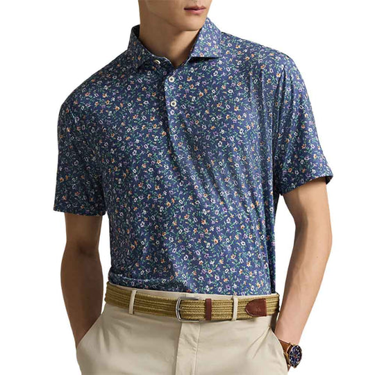RLX Ralph Lauren Lightweight Airflow Jersey Hollyhock Shortsleeve Mens Golf Polo