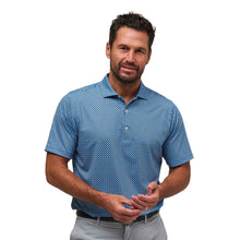 Load image into Gallery viewer, Fairway &amp; Greene Cranes Print Mens Golf Polo - Baltic/XL
 - 1