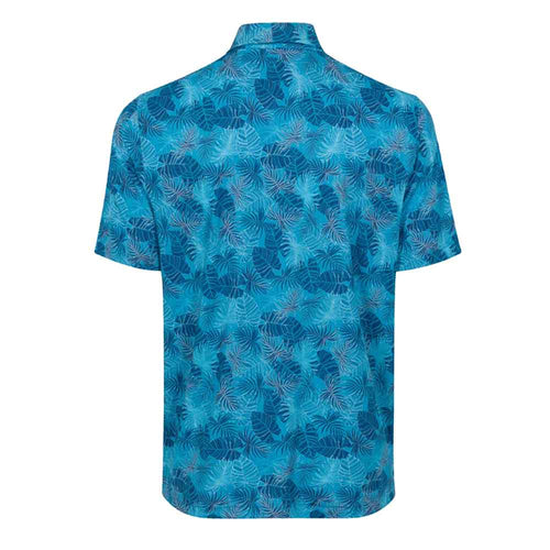 Greg Norman ML75 Palm Leaf Canopy Mesh Mens Golf Polo - 2