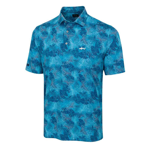 Greg Norman ML75 Palm Leaf Canopy Mesh Mens Golf Polo