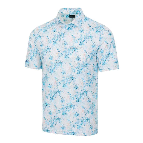 Greg Norman ML75 Tropical Tranquility Mesh Mens Golf Polo