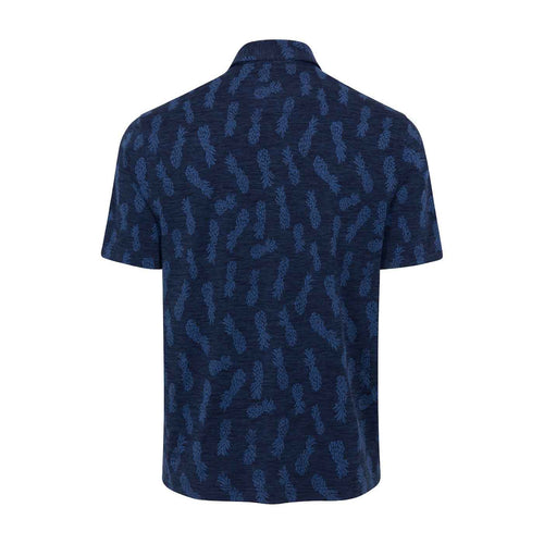 Greg Norman Pineapple Downpour Knit Full-Button Mens Golf Polo - 2