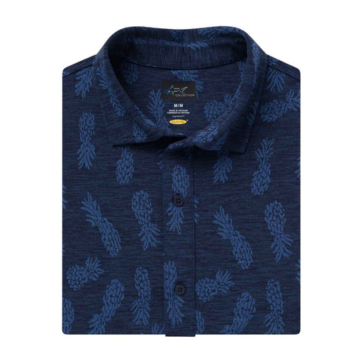 Greg Norman Pineapple Full-Button Mens Golf Polo