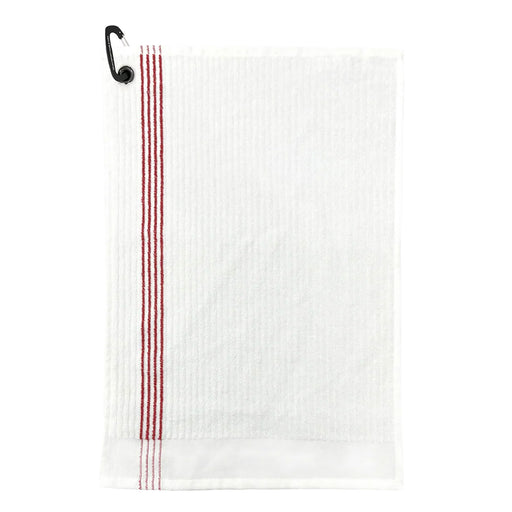 Devant Rally Towel with Carabiner - Wht/Red