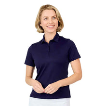 Load image into Gallery viewer, Sofibella Golf Colors UV Pique Womens SS Golf Polo - Navy/2X
 - 7