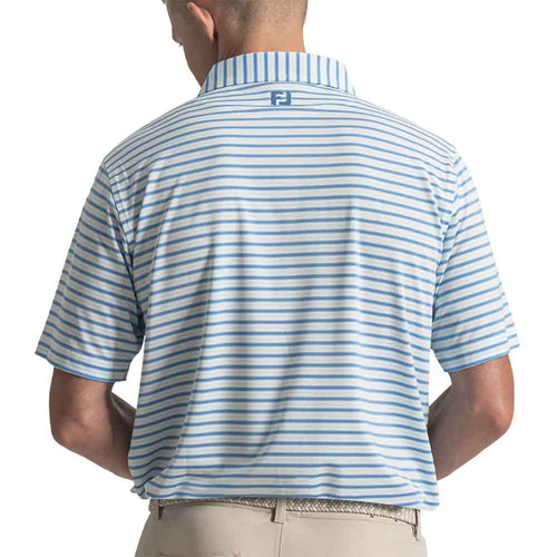 FootJoy Pinstripe Pop Stripe Lisle Mens Golf Polo - 2