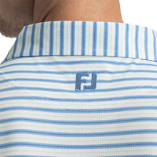 Load image into Gallery viewer, FootJoy Pinstripe Pop Stripe Lisle Mens Golf Polo
 - 3