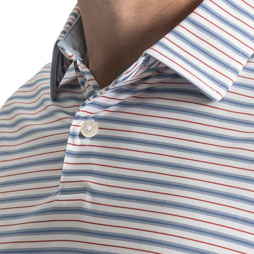 FootJoy Pinstripe Pop Stripe Lisle Mens Golf Polo