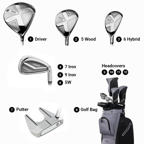 Callaway Reva 8-Piece Womens Right Hand Cart Complete Golf Set - 2