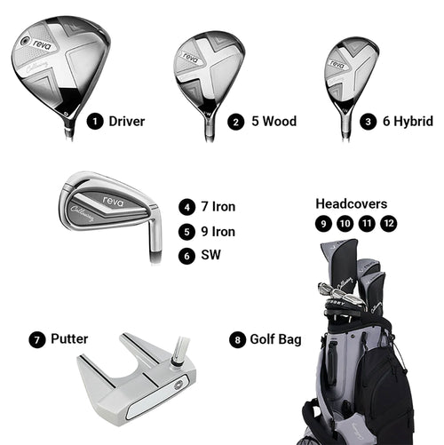 Callaway Reva 8-Piece Womens Right Hand Stand Complete Golf Set - 2