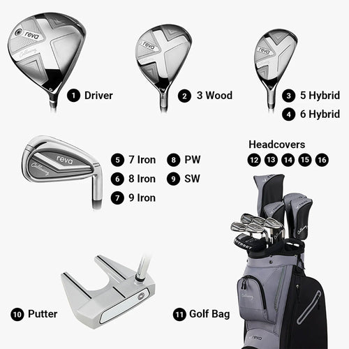 Callaway Reva Graphite 11 Piece 2026 Cart Womens Right Hand Complete Golf Set - 2