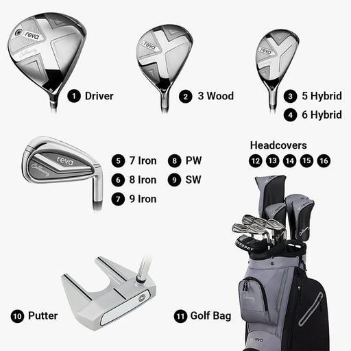 Callaway Reva 11-pc RH 2026 Wmns Cart Golf Set