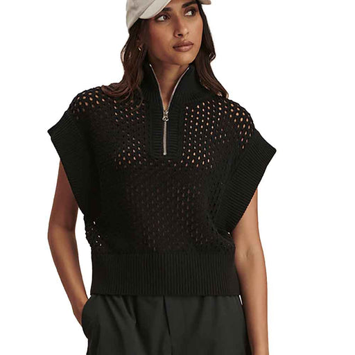 Varley Gaines Half Zip Knit Womens Sweater - Black/L