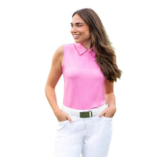 Load image into Gallery viewer, Jofit Mindy Sleeveless Rosebud Womens Golf Polo
 - 3