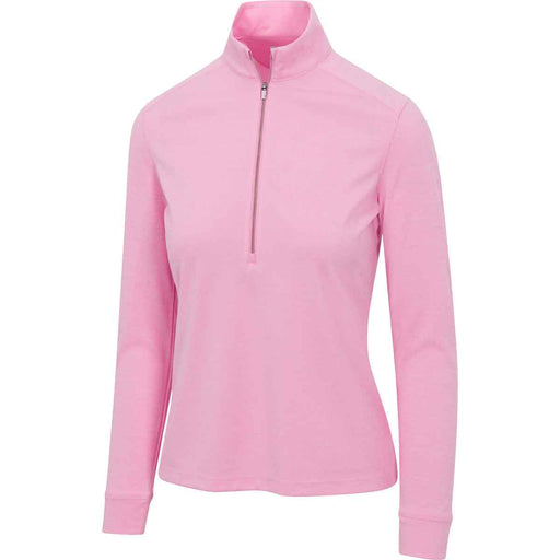 Greg Norman Freedom Performance Wmns Golf 1/2 Zip - Pink Dream Hthr/XL