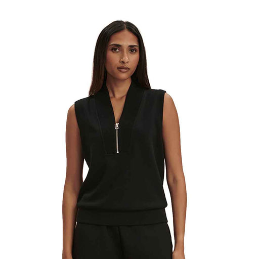 Varley Beau Sleeveless Half-Zip Womens Sweater - Black/L