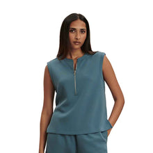 Load image into Gallery viewer, Varley Simmons Half-Zip Womens Tank - Mallard Blue/M
 - 1