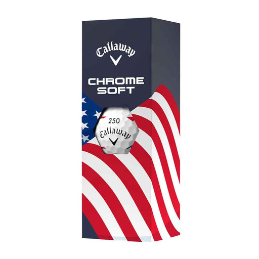 Callaway Chrome Soft USA Stripe Golf Balls - Dozen