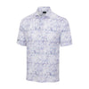 Greg Norman ML75 Stretch Mesh Pina Fiesta Mens Golf Polo