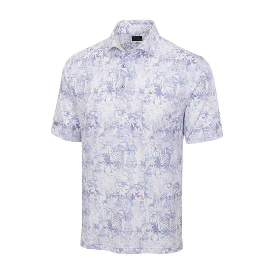 Greg Norman ML75 Stretch Mesh Pina Fiesta Mens Golf Polo