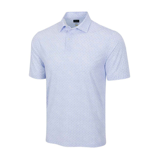Greg Norman Shark Tail Matrix Ultra-Stretch Mens Golf Polo