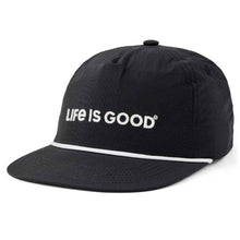 Load image into Gallery viewer, Life is Good Life Is Good Unisex Nylon Rope Hat - True Black/One Size
 - 1