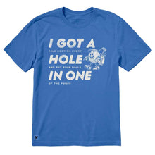 Load image into Gallery viewer, Life Is Good Hole in One CrusherLite SS Mens T - Athletic Blue/XXL
 - 1