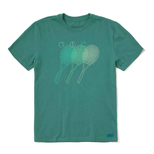Life Is Good Tennis Fade Crusher Shortsleeve Mens T-Shirt