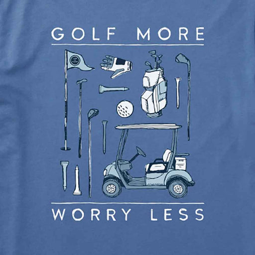 Life Is Good Golf More Worry Less Crsh SS Mens Tee