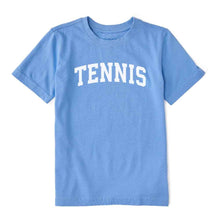 Load image into Gallery viewer, Life Is Good Tennis Arch Boys Crusher T-Shirt - Cornflower Blue/XL
 - 1