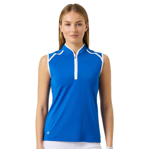Daily Sports Trophy Womens Sleeveless Golf Polo - Mid Blue/L