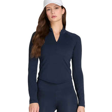 Load image into Gallery viewer, Wilson Baseline Half-Zip Womens Tennis Pullover - Classic Navy/L
 - 7