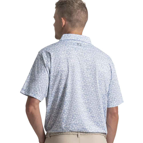 FootJoy HIdden Palm Print Lisle Mens Golf Polo - 2