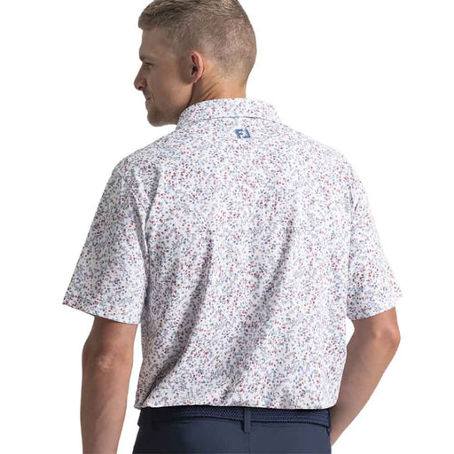 FootJoy Watercolor Floral Prnt Piq Mens Golf Polo
