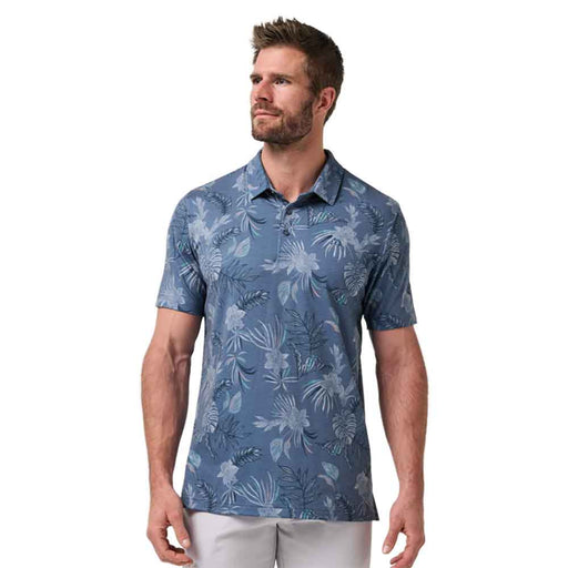 TravisMathew Featherwt Reservation Mens Golf Polo - Blue Horizon/XL