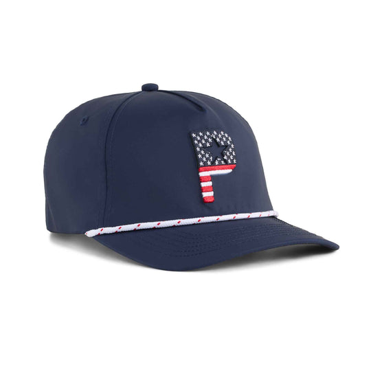 Puma Golf Pars and Stripes 5-Panel Mens Golf Hat