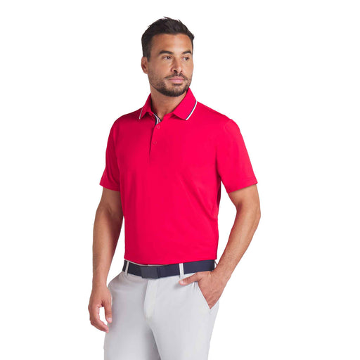 Puma Golf X Volition Tipped Mens Golf Polo - Strong Red/XL