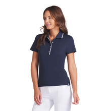 Load image into Gallery viewer, Puma Golf Cloudspun Bridges Womens SS Golf Polo - Deep Navy/XL
 - 1