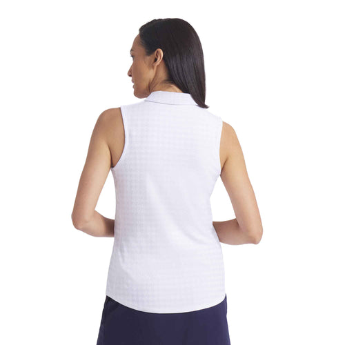 Puma Golf Houndstooth Womens Sleeveless Golf Polo - 2