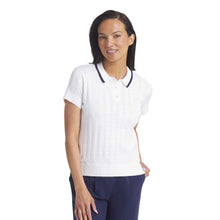 Load image into Gallery viewer, Puma Golf X AP Pointelle Womens SS Golf Polo - Warm White/L
 - 4