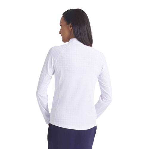 PUMA Golf Houndstooth Womens Golf Quarter-Zip Pullover - 2