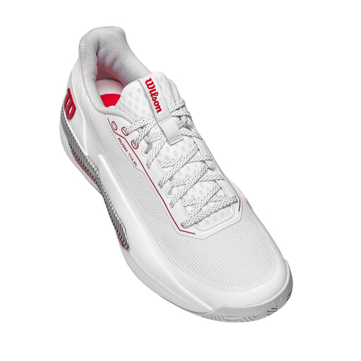 Wilson Rush Tour 5 Mens Tennis Shoes - Brt Wt/Red/Grey/D Medium/14.0
