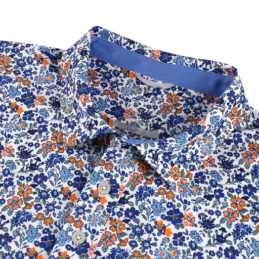Swannies Moss Cornflower Mens Golf Polo