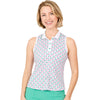 Sofibella Nantucket 24 inch Sleeveless Womens Golf Polo