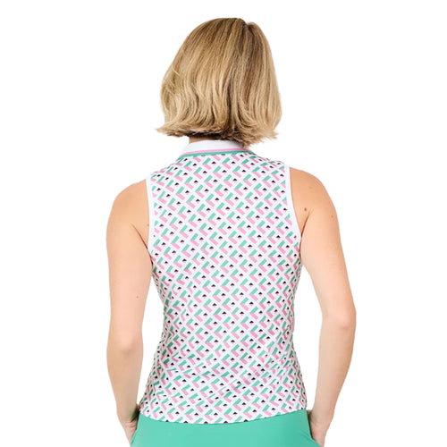 Sofibella Nantucket 24 inch Sleeveless Womens Golf Polo - 2