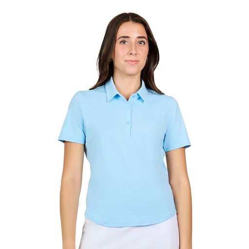 Sofibella Fresh Air Womens SS Golf Polo - Cloud/2X