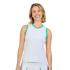 Sofibella Alpine Whites 23 inch Womens Tennis Tank Top